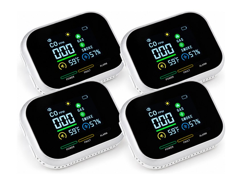 CarbonOne Safe 4-in-1 Gas & CO Detector - 4 Detectors