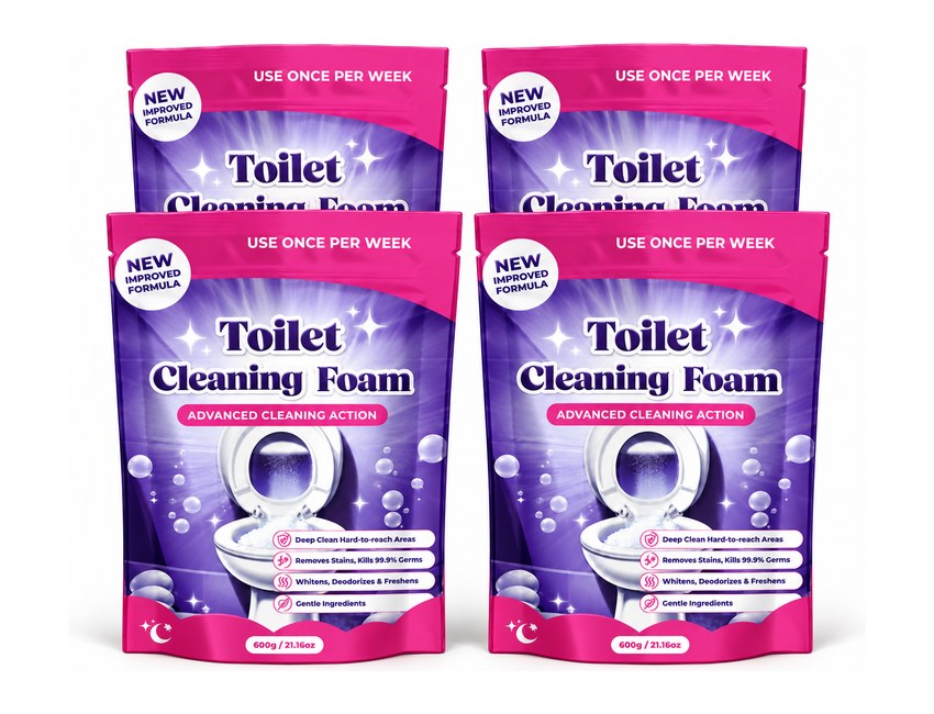 FizzClean Foaming Toilet Cleaner - 4 Packs